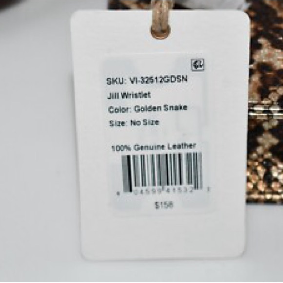 HOBO Jill Wristlet printed leather, Golden Snake NWT size of a small clutch! - Picture 6 of 9